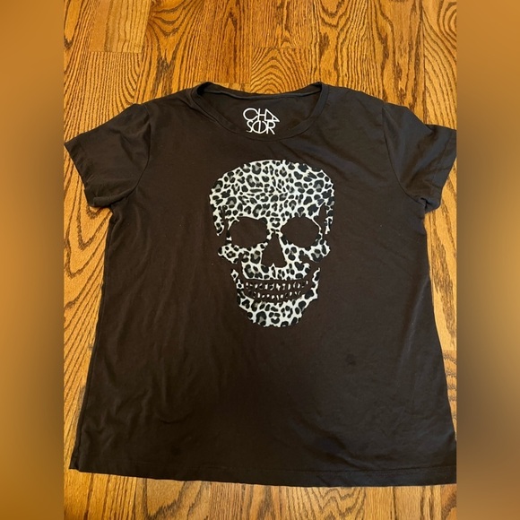 Chaser Skull Tee True Black Size M - Picture 4 of 6